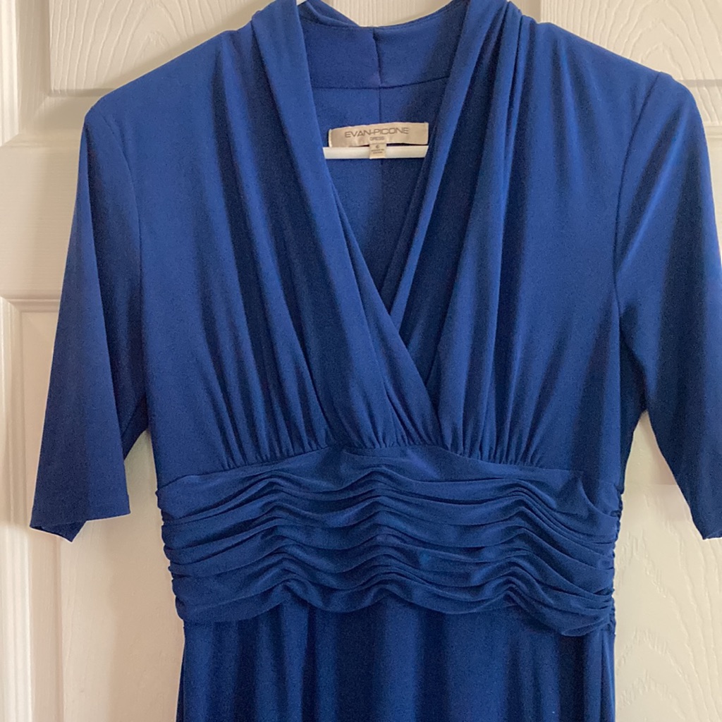 Evan Picone Royal Blue Dress In Size 6